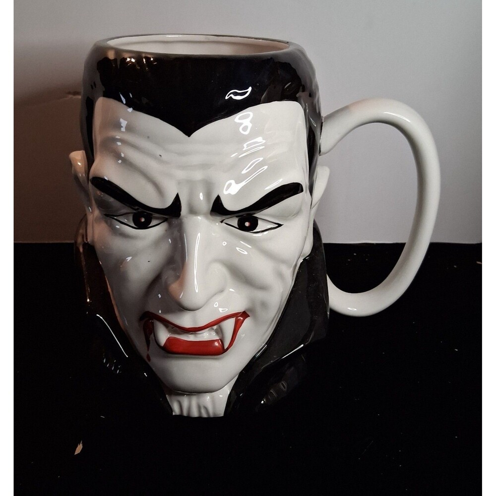 Universal Studios Monster, Dracula Head Mug Vase Teleflora Rare 2000, Vintage
